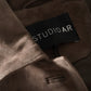 Graubraune kurze Jacke aus Ziegenvelours von Studio AR – Ansicht 5