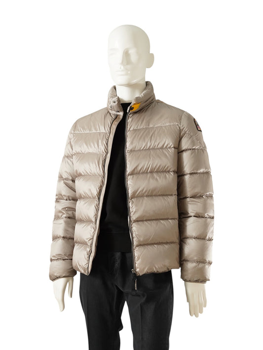 Beigefarbene Daunenjacke mit Perlmuttschimmer von Parajumpers