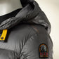 Mittelgraue Daunenjacke mit Kapuze von Parajumpers – Ansicht 4
