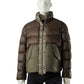 Zweifarbige Daunenjacke in Braun und Oliv von Parajumpers