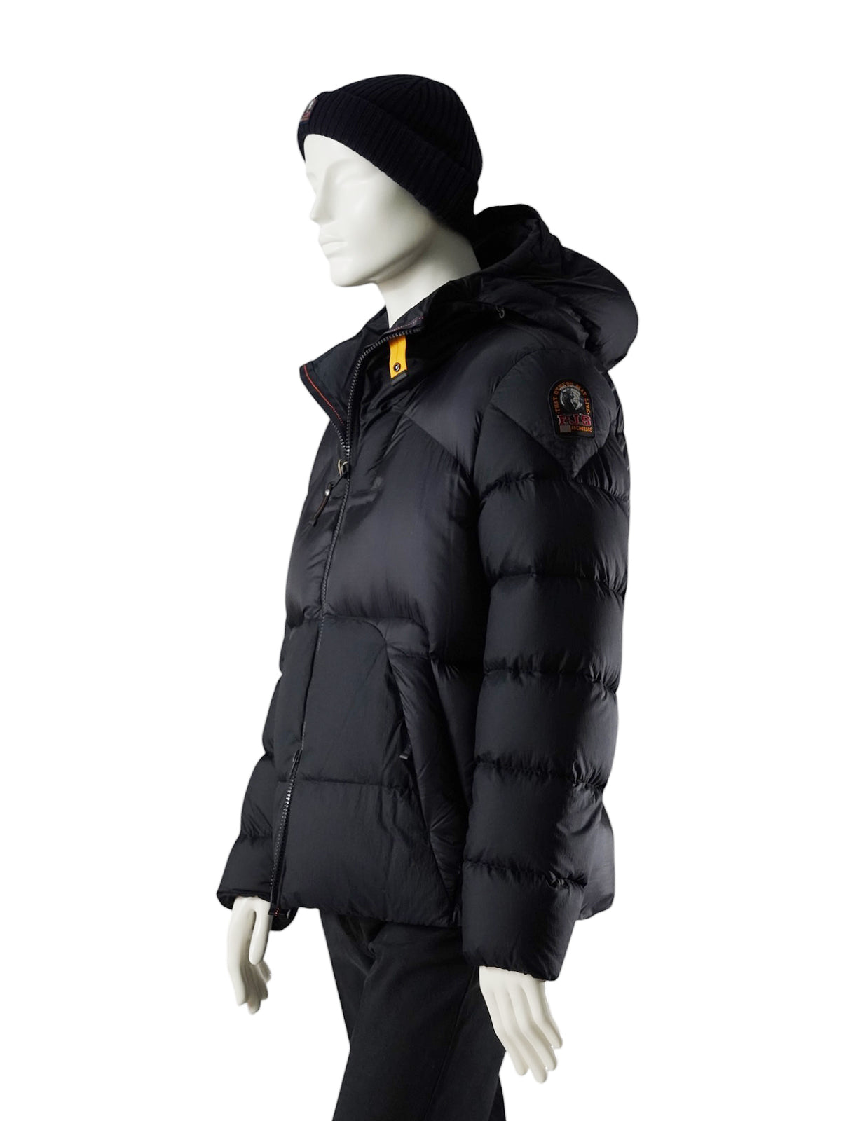 Marineblaue Daunenjacke mit Kapuze von Parajumpers – Ansicht 5