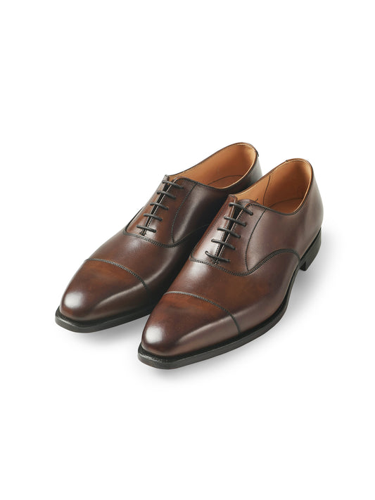Kastanienbrauner Cap-Toe Oxford von Crockett & Jones