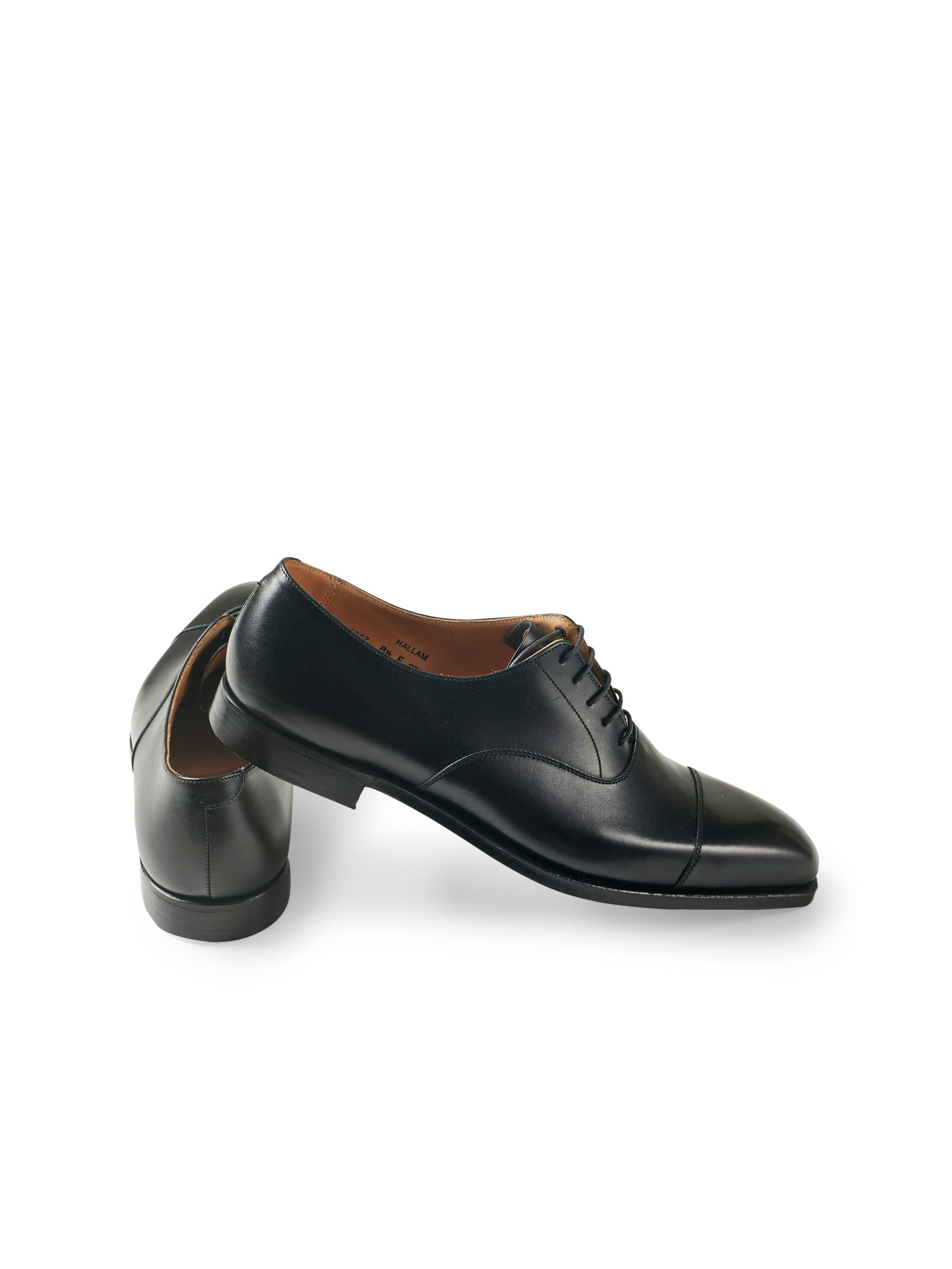 Schwarzer Cap Toe Oxford