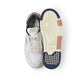 Weißer Autry-Sneaker mit dunkelblauen/goldbraunen Details "CLC"