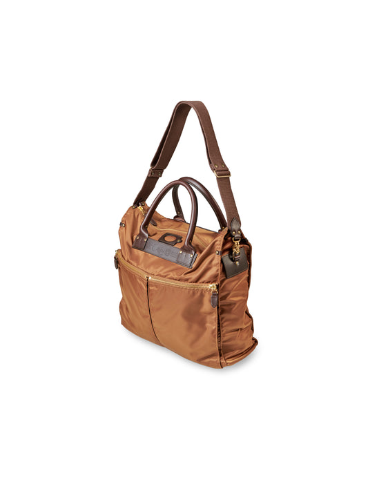 Cognacfarbene Business-Tasche aus Nylon von Felisi