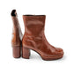 Braune Stiefelette mit Absatz