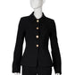 Schwarzer taillierter Blazer