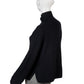Schwarzer Rollkragenpullover