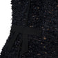 Schwarzes Kleid mit Schleifen Detail