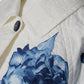 Weiß/Blaue Flowerprint Jacke