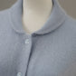 Himmelblauer Cardigan aus Wolle und Cashmere