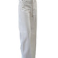 Weiße Marlene-Jeans