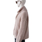 Puderfarbener Cardigan aus Wolle