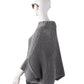Grauer, grob gestrickter Turtleneck