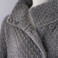 Graue Strickjacke aus reiner Wolle
