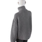 Graue Strickjacke aus reiner Wolle