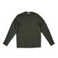 Flaschengrünes Langarmshirt aus feiner Rippe von Stefan Brandt