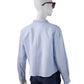 Hellblaue Flanell-Bluse