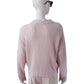 Roséfarbener Pullover aus Cashmere und Seide