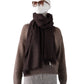 Espressofarbener Cashmere-Schal
