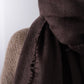 Espressofarbener Cashmere-Schal