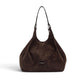 Mokkafarbene Velour-Tasche von Gianni Chiarini