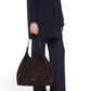 Mokkafarbene Velour-Tasche von Gianni Chiarini – Ansicht 2