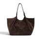 Mokkafarbene Velour-Tasche von Gianni Chiarini – Ansicht 3