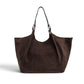 Mokkafarbene Velour-Tasche von Gianni Chiarini – Ansicht 4