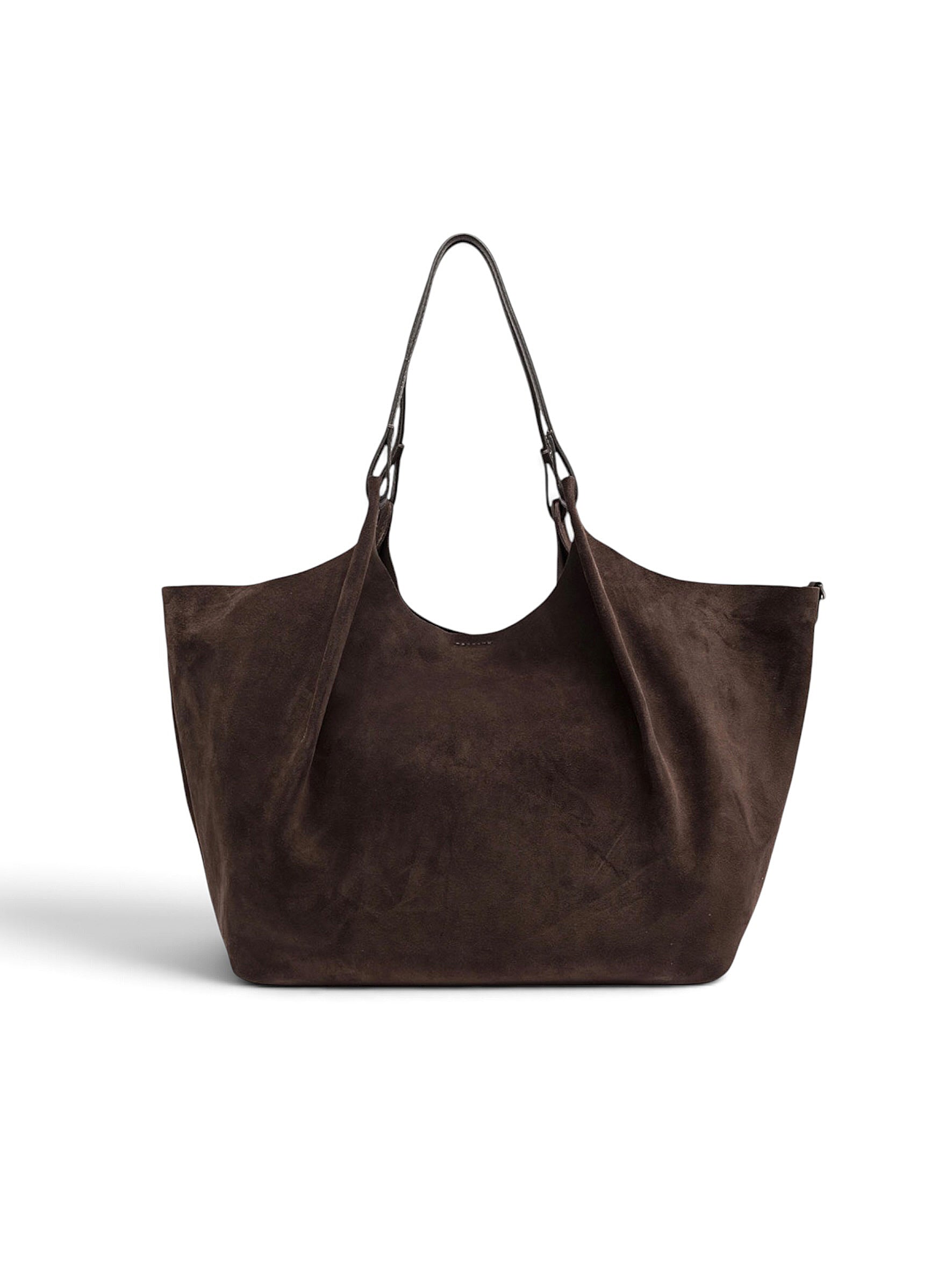 Mokkafarbene Velour-Tasche von Gianni Chiarini – Ansicht 4
