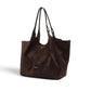 Mokkafarbene Velour-Tasche von Gianni Chiarini – Ansicht 5