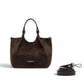 Mokkafarbene Velour-Tasche von Gianni Chiarini – Ansicht 5