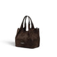 Mokkafarbene Velour-Tasche von Gianni Chiarini – Ansicht 6