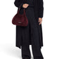 Bordeauxfarbene Velour-Tasche von Gianni Chiarini – Ansicht 2