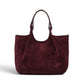 Bordeauxfarbene Velour-Tasche von Gianni Chiarini – Ansicht 4