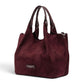 Bordeauxfarbene Velour-Tasche von Gianni Chiarini – Ansicht 5