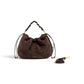 Dunkelbraune Velour-Tasche von Gianni Chiarini – Ansicht 3