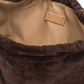 Dunkelbraune Velour-Tasche von Gianni Chiarini – Ansicht 6