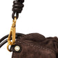 Dunkelbraune Velour-Tasche von Gianni Chiarini – Ansicht 7
