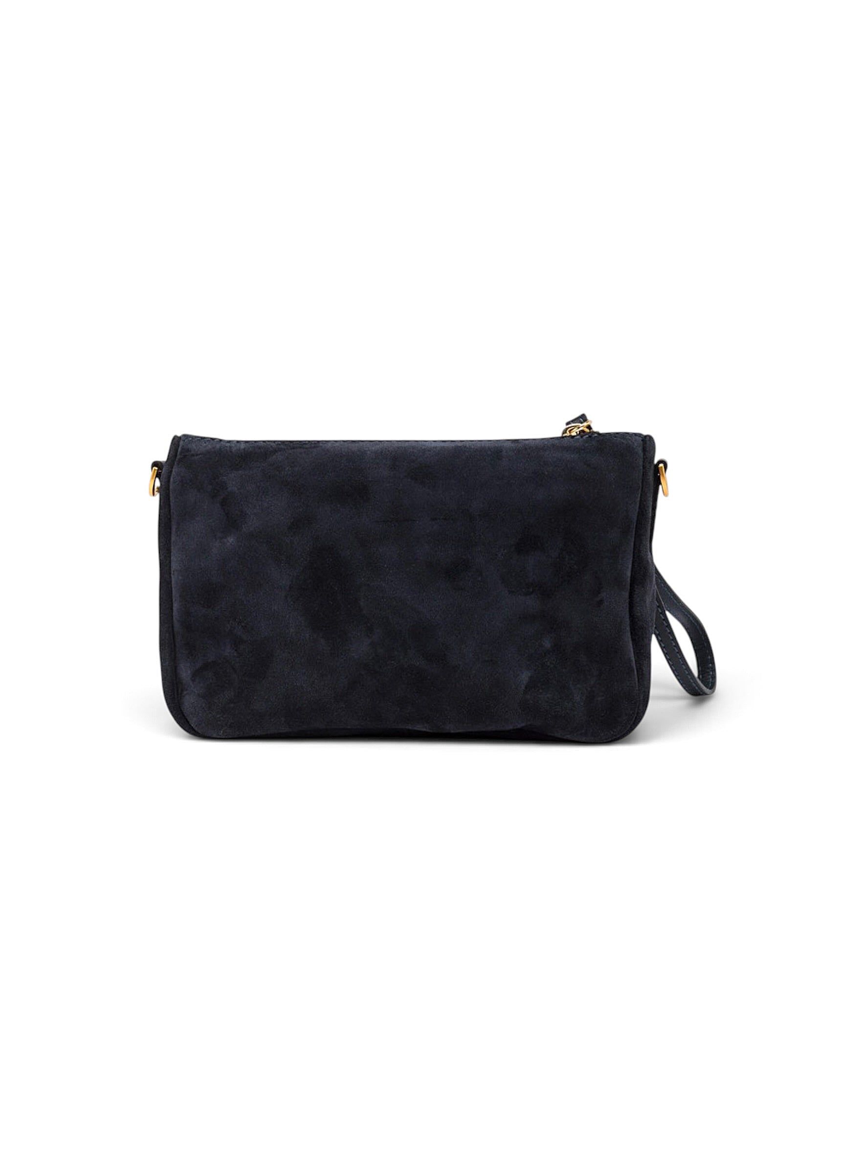 Kleine, dunkelblaue Velour-Tasche von Gianni Chiarini – Ansicht 3