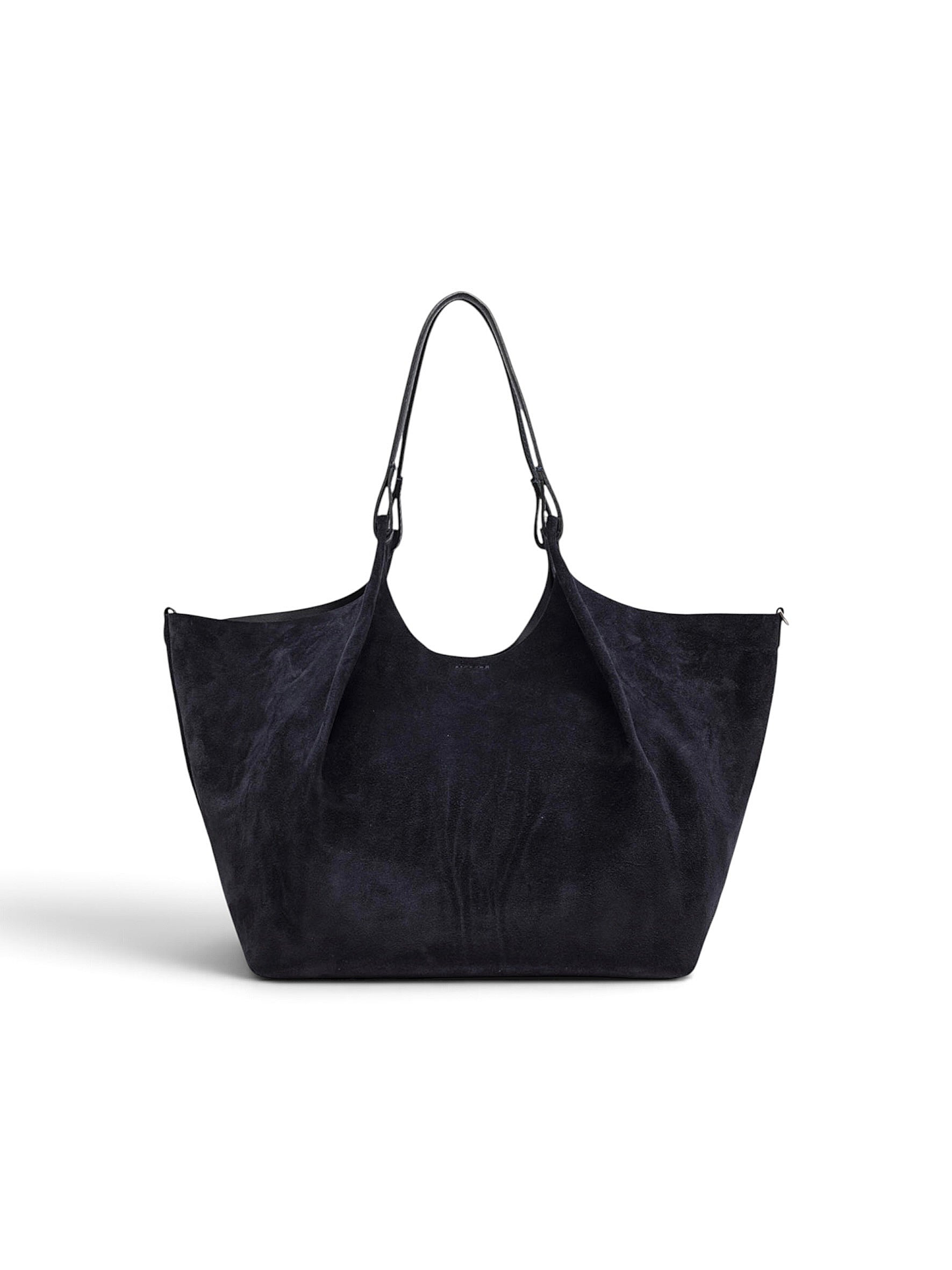 Dunkelblaue Velour-Tasche von Gianni Chiarini – Ansicht 7