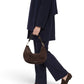 Dunkelbraune Velour-Tasche von Gianni Chiarini – Ansicht 2