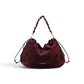 Bordeauxfarbene Velour-Tasche von Gianni Chiarini