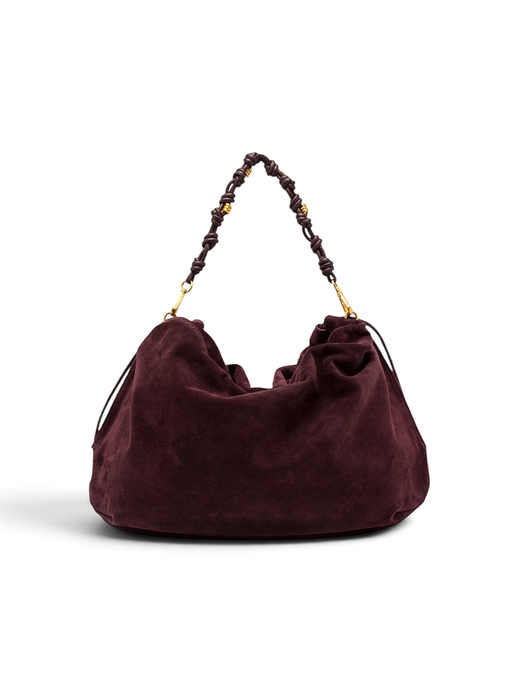 Bordeauxfarbene Velour-Tasche von Gianni Chiarini – Ansicht 6