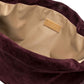 Bordeauxfarbene Velour-Tasche von Gianni Chiarini – Ansicht 5