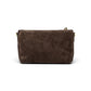 Kleine, dunkelbraune Velour-Tasche von Gianni Chiarini – Ansicht 3