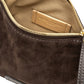 Kleine, dunkelbraune Velour-Tasche von Gianni Chiarini – Ansicht 5
