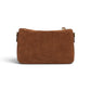 Kleine, cognacfarbene Velour-Tasche von Gianni Chiarini – Ansicht 5