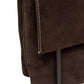 Dunkelbraune Velour-Tasche von Gianni Chiarini – Ansicht 6