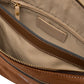 Cognacfarbene Velour-Tasche von Gianni Chiarini – Ansicht 5